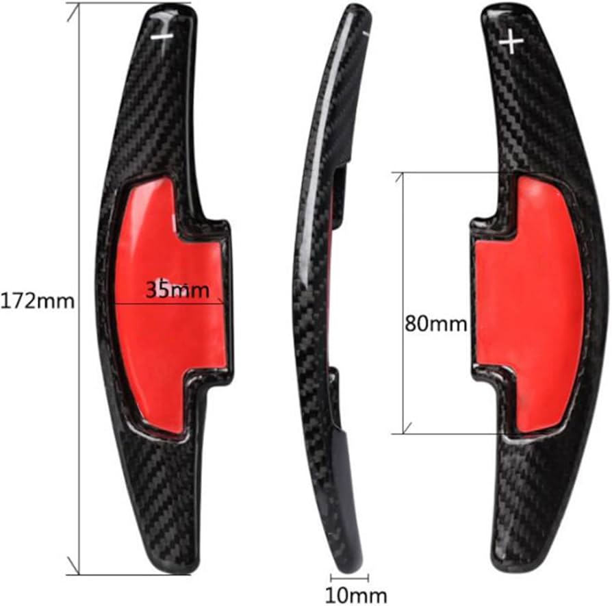 Toyota Corolla Grande 2014-2026 Carbon Fiber Steering Wheel Paddle Shifters Pair | CrazzyCars.pk