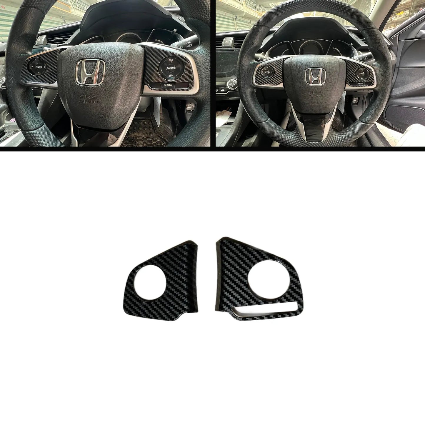 Honda Civic X 2016-2021 Carbon Fiber Steering Multimedia Trims Pakistan – CrazzyCars.pk