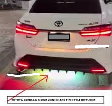 Toyota Corolla X Shark Fin Style Lower Panel Diffuser