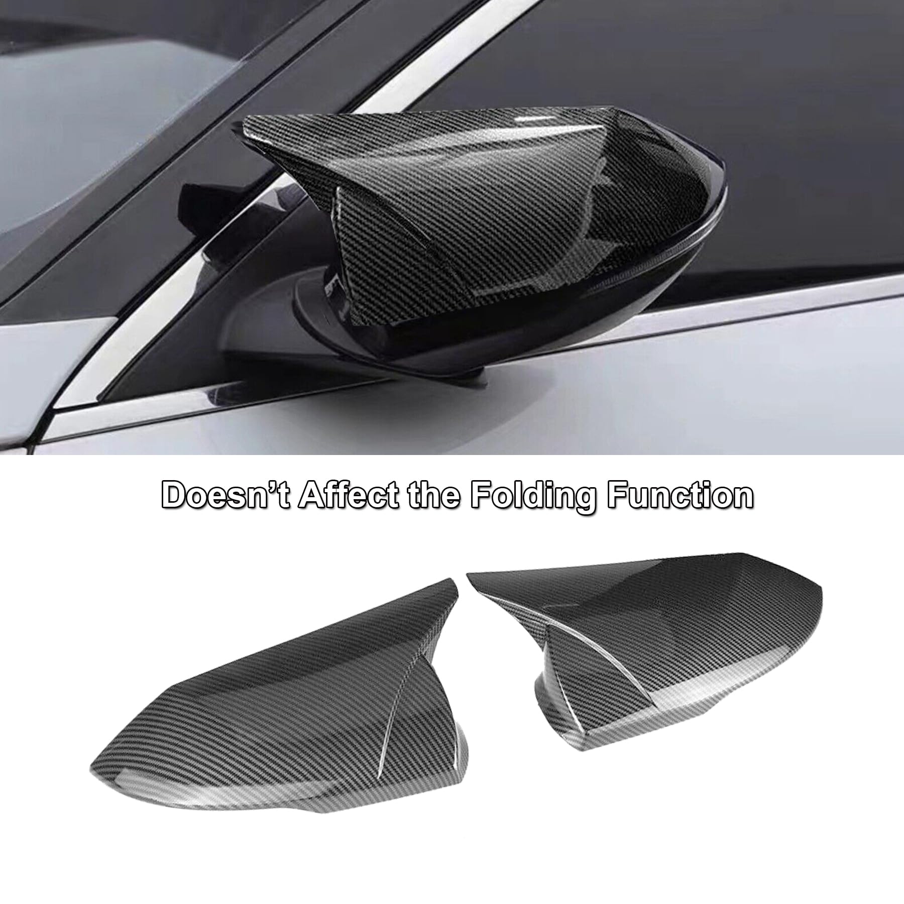 Hyundai Elantra Hybrid Carbon Side Mirror Cover 2025 Pakistan – CrazzyCars.pk