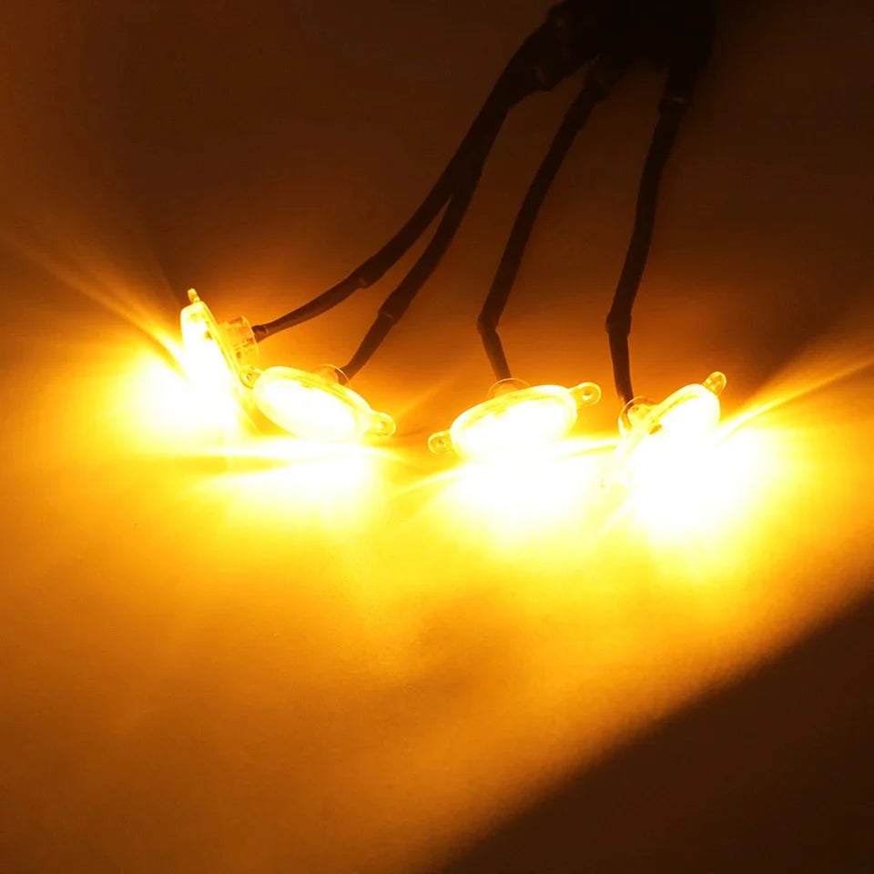 4 PCS Universal Amber Grill Lights – LED Front Grill Lighting