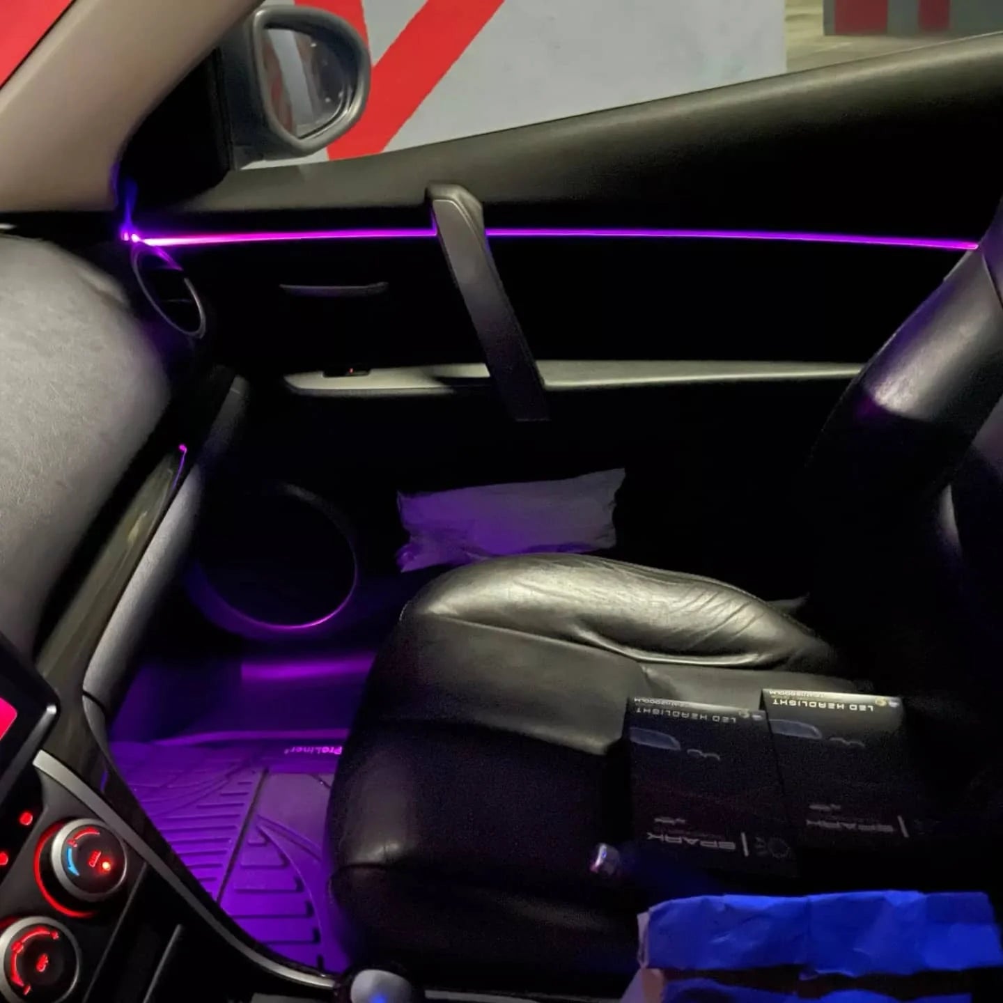 Car Interior Ambient Lights – 5 Point Ambiance Light (Dashboard + 4 Doors)
