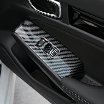 Honda Civic 11th Gen Window Switch Panel Cover Carbon 4PCS Pakistan – CrazzyCars.pk