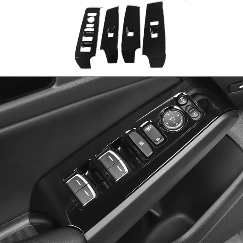 Carbon Fiber Window Switch Control Trims for Honda Civic 11th Gen (2022-2026) - 4PCS