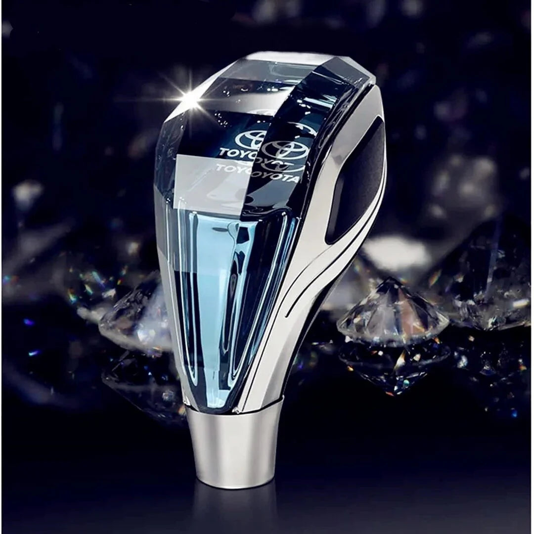 Universal Crystal LED Gear Knob – Touch Activated | Premium Car Shifter | CrazzyCars.pk