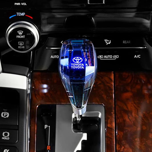 Universal Crystal LED Gear Knob – Touch Activated | Premium Car Shifter | CrazzyCars.pk
