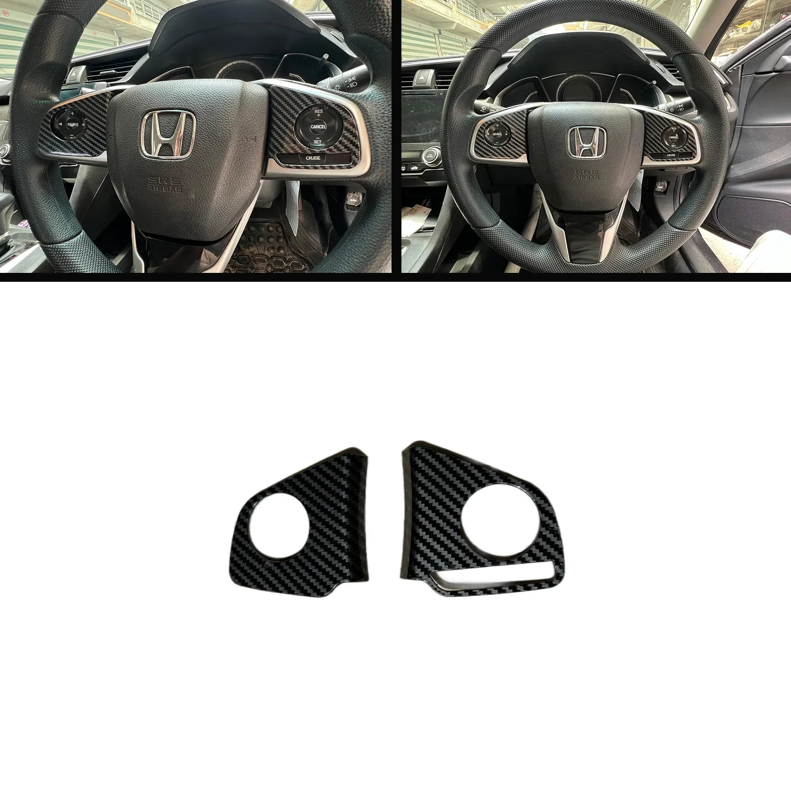 Honda Civic X 2016-2021 Carbon Fiber Steering Multimedia Trims Pakistan – CrazzyCars.pk