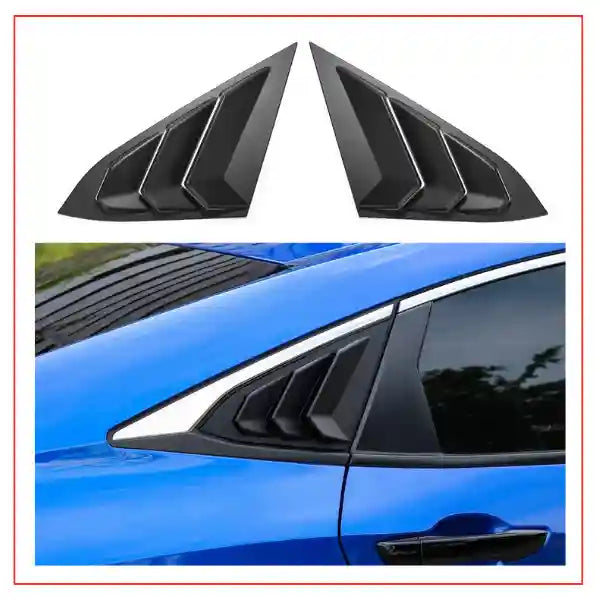 Honda Civic 11th Gen 2022–Present Carbon Window Quarter Covers (Pair)