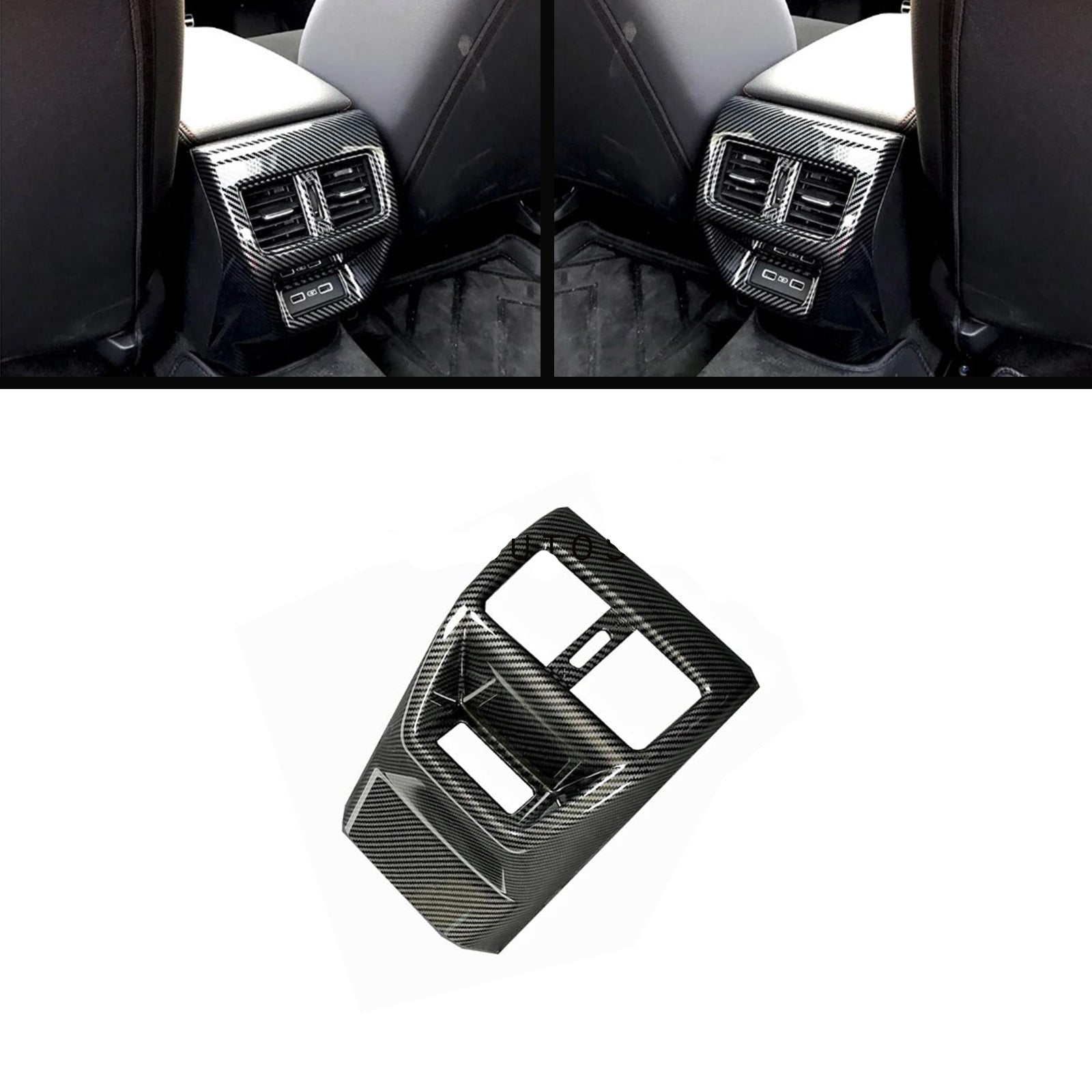 Honda Civic 2022-2024 Carbon Fiber Rear Armrest Air Vent Cover Pakistan – CrazzyCars.pk