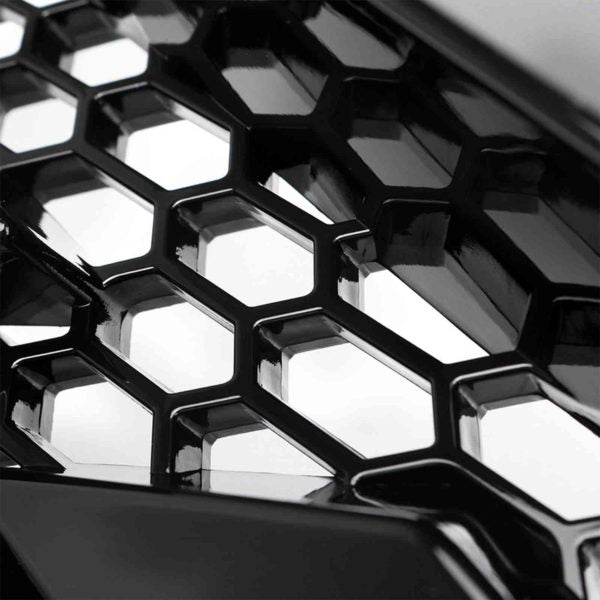 Honda Civic X 2016-2021 Alien Style Front Grille Gloss Black | CrazzyCars.pk