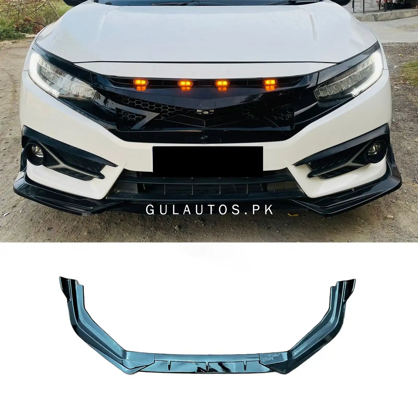 Honda Civic X 2016-2021 Side Splitter ABS | CrazzyCars.pk