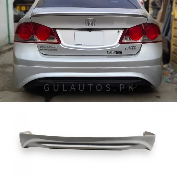 Honda Civic Reborn 2006-2011 Sportline Front Splitter Canards Red Black | CrazzyCars.pk