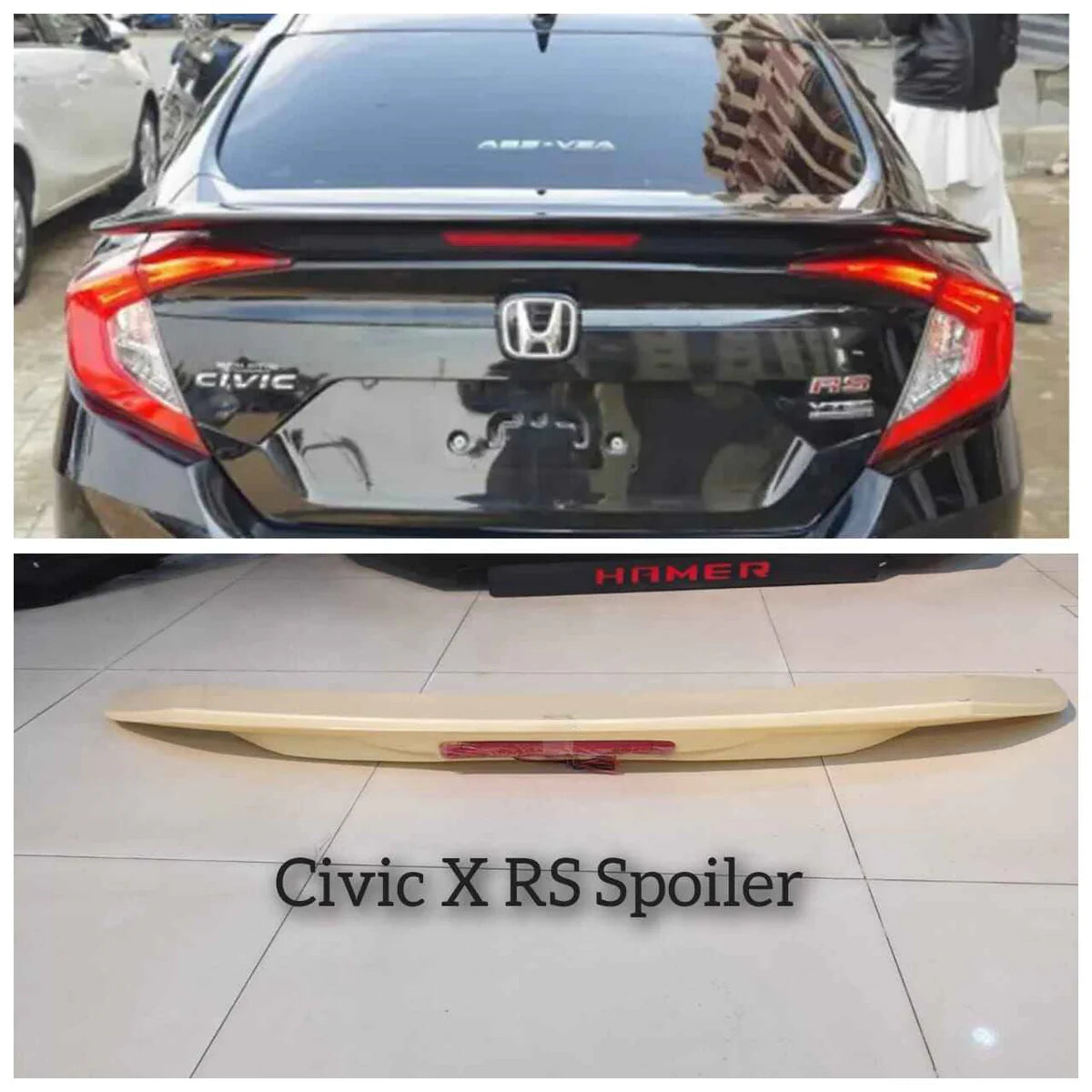 Honda Civic X RS Style Trunk Spoiler 2016–2021