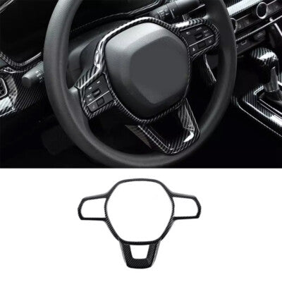 Carbon Fiber Steering Wheel Trim for Honda Civic 11th Gen (2022-2026)