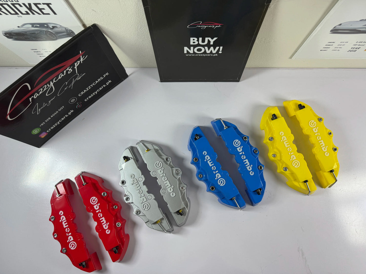 Car Brembo Style Brake Caliper Covers – Universal Fit