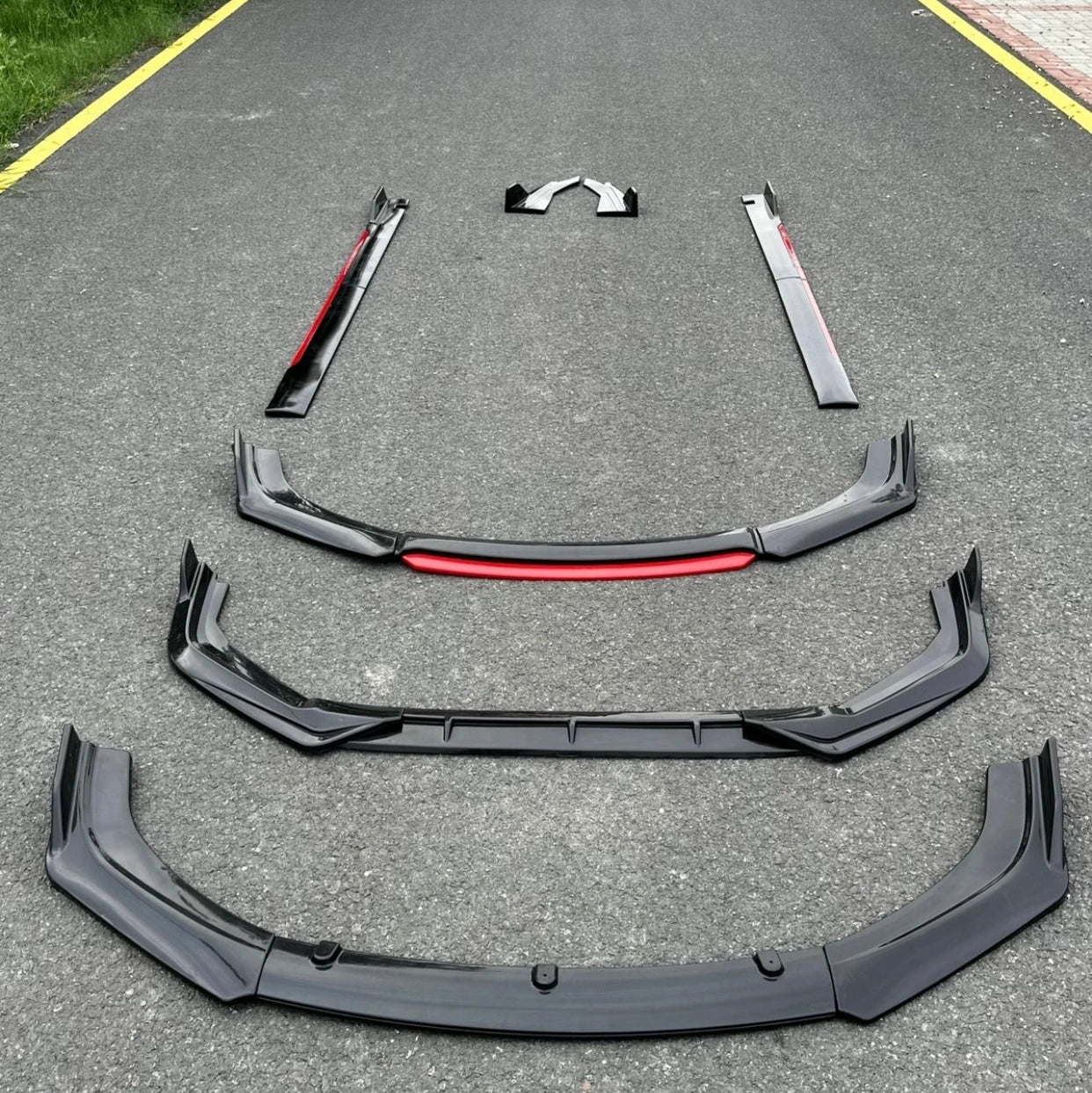 Deal 5 Complete Body Kit Deal – Front Splitter, Side Skirts & Back Bumper Lip