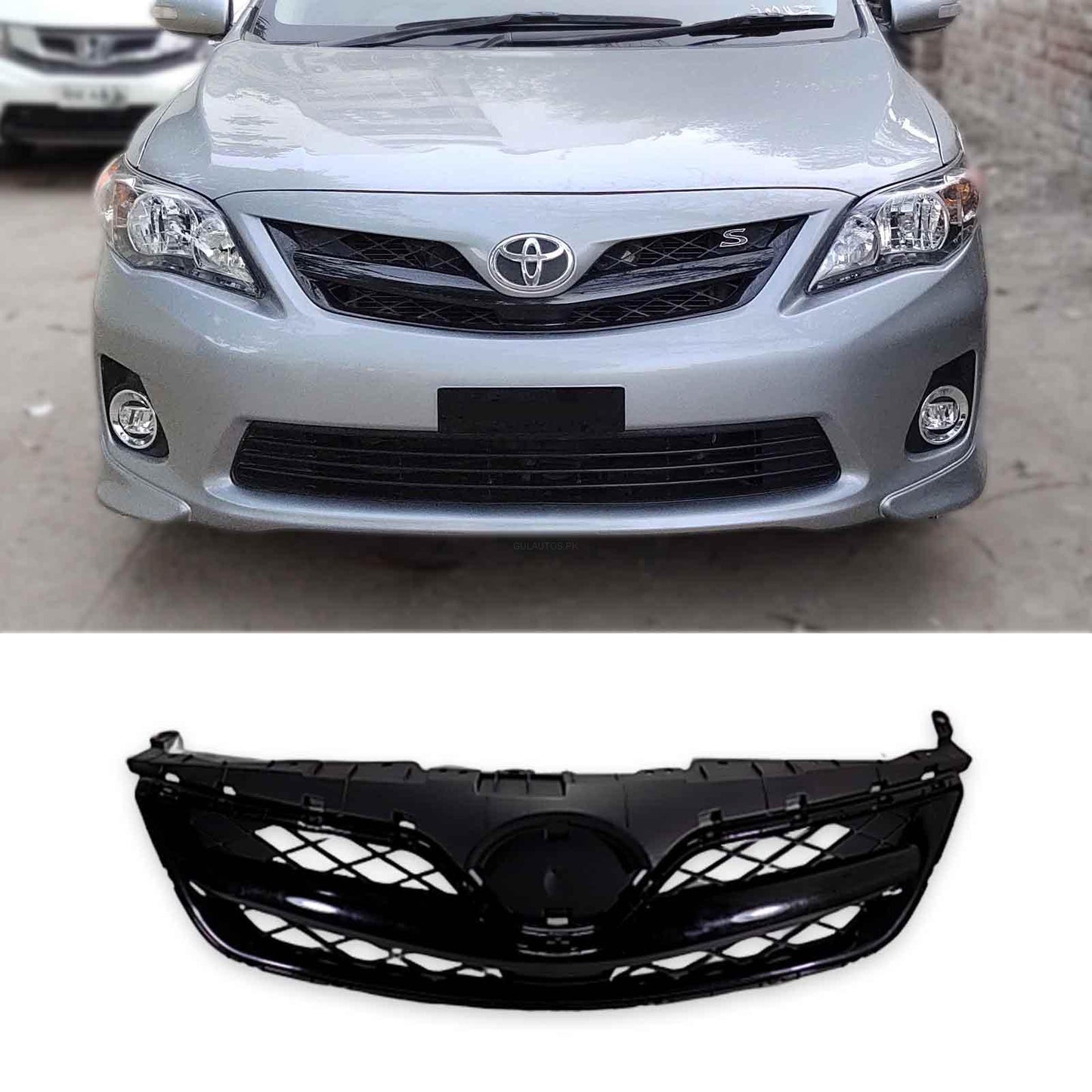 Toyota Corolla 2012-2014 Black Canadian Style Front Grille ABS Pakistan – CrazzyCars.pk