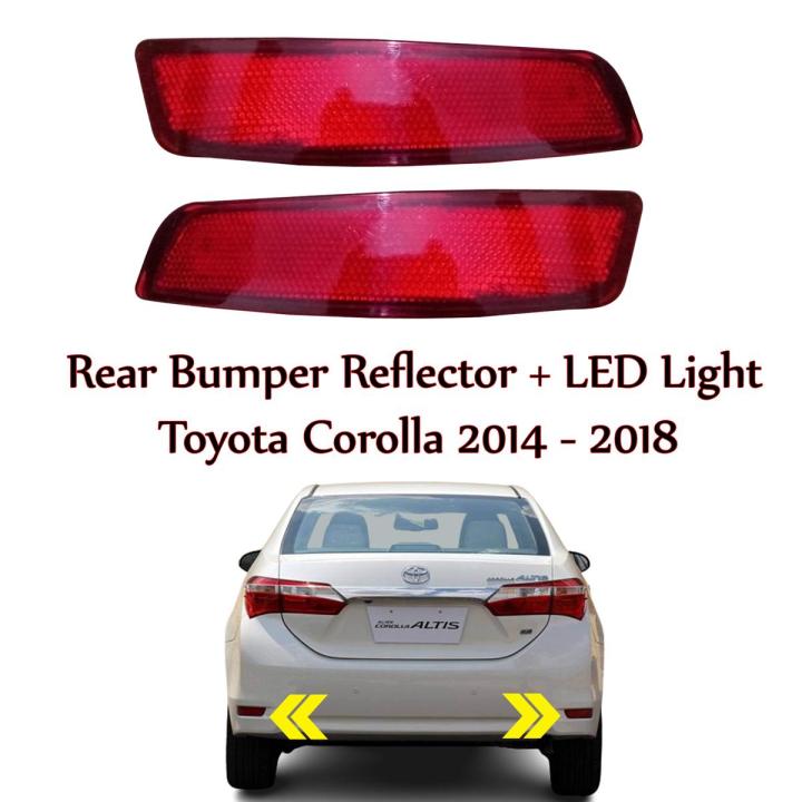 Toyota Corolla E170 Rear Bumper Reflector LED Brake Light Pakistan – CrazzyCars.pk