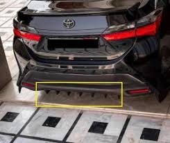 Toyota Corolla X 2022 Shark Fin Style Rear Bumper Diffuser Gloss Black Pakistan – CrazzyCars.pk