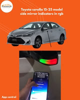 Toyota Corolla 2015-2026 RGB Side Mirror Indicator Dragon Style Pakistan – CrazzyCars.pk