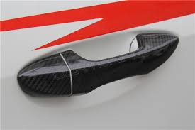 Toyota Corolla 2015 Door Handle Covers – Carbon Fiber / Glossy Black