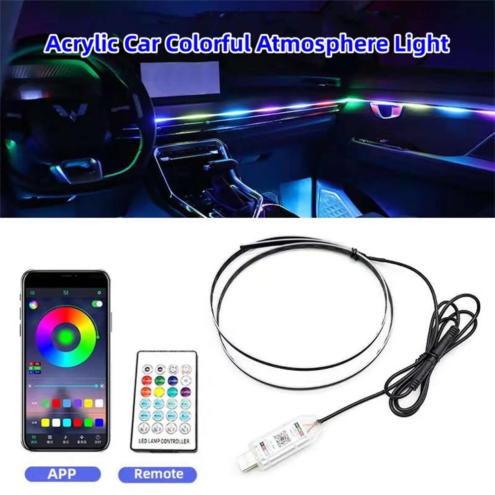 2 PCS Car Dashboard Ambient Light Strip – Premium Quality Interior LED