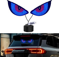 Devil’s Eye LED Car Rear Windshield Light – Animated USB Light | 11 Modes | CrazzyCars.pk