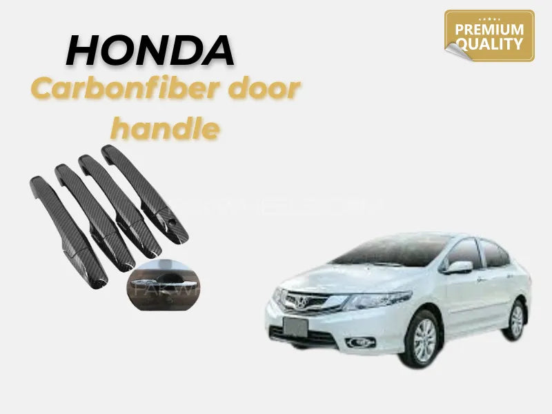 Honda City 2012–2016 Carbon Door Handle Cover (Full Set)