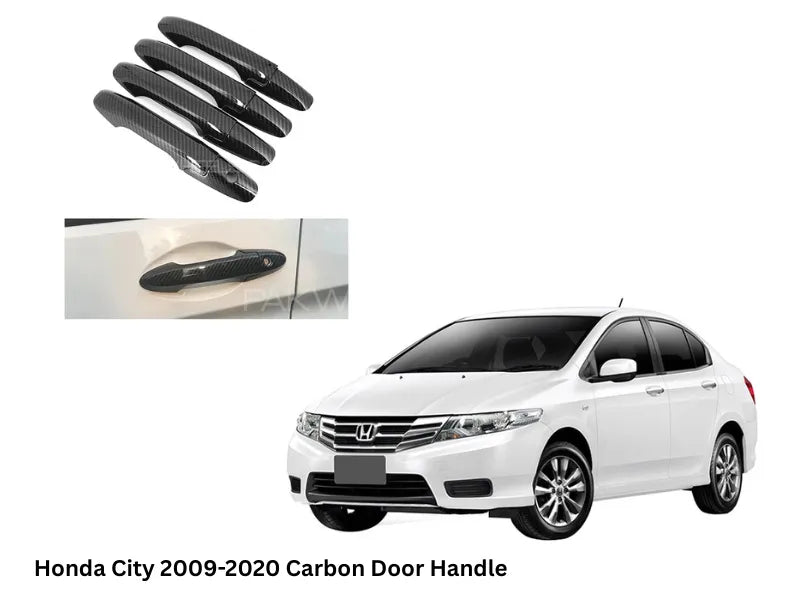 Honda City 2012–2016 Carbon Door Handle Cover (Full Set)