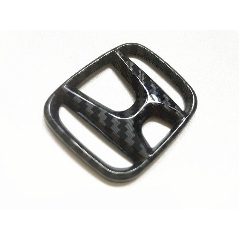 Honda Carbon Steering Monogram Logo Emblem