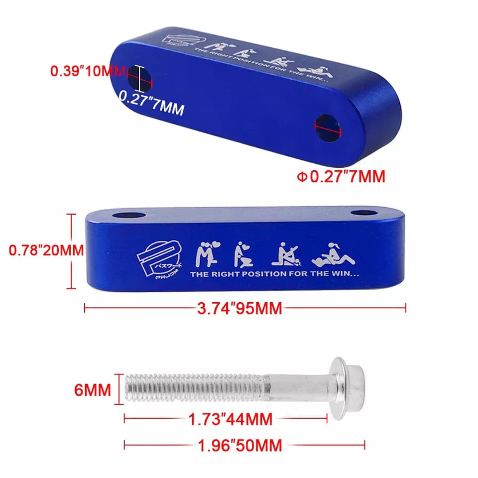 Car Bonnet Hood Spacer – Aluminum Lift Kit (2 PCS)