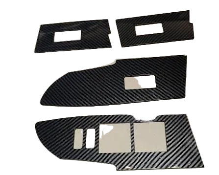 Toyota Corolla 2015-2023 Power Window Carbon Fiber Trims 4PCS | CrazzyCars.pk
