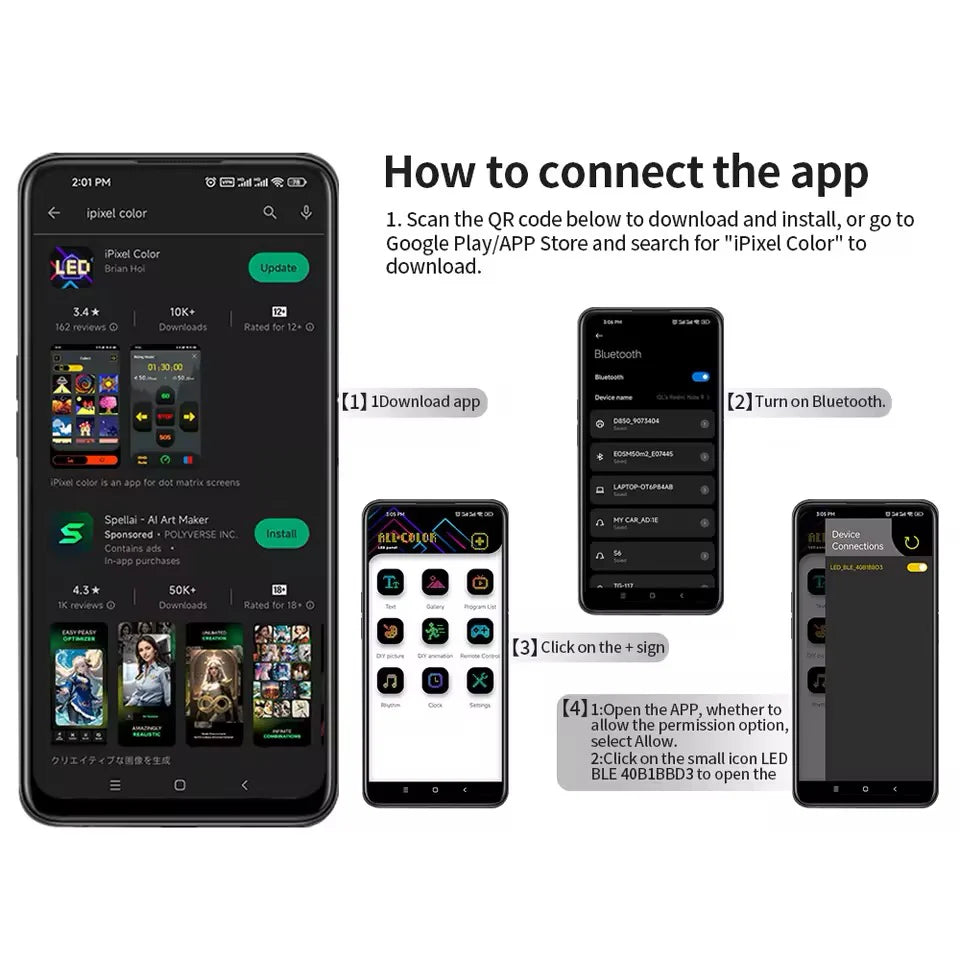 Universal LED Matrix Panel – Programmable Display Light