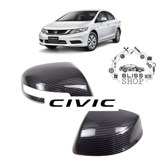 Honda Civic Rebirth 2012–2015 Carbon Side Mirror Cover (Pair)