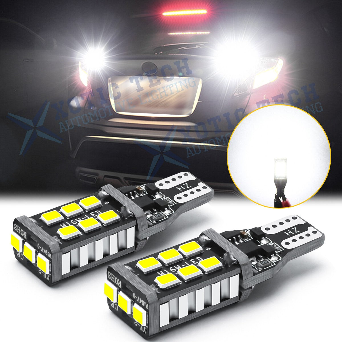 Reverse Bright Light Bulb 24 SMD LED W16W T15 | CrazzyCars.pk