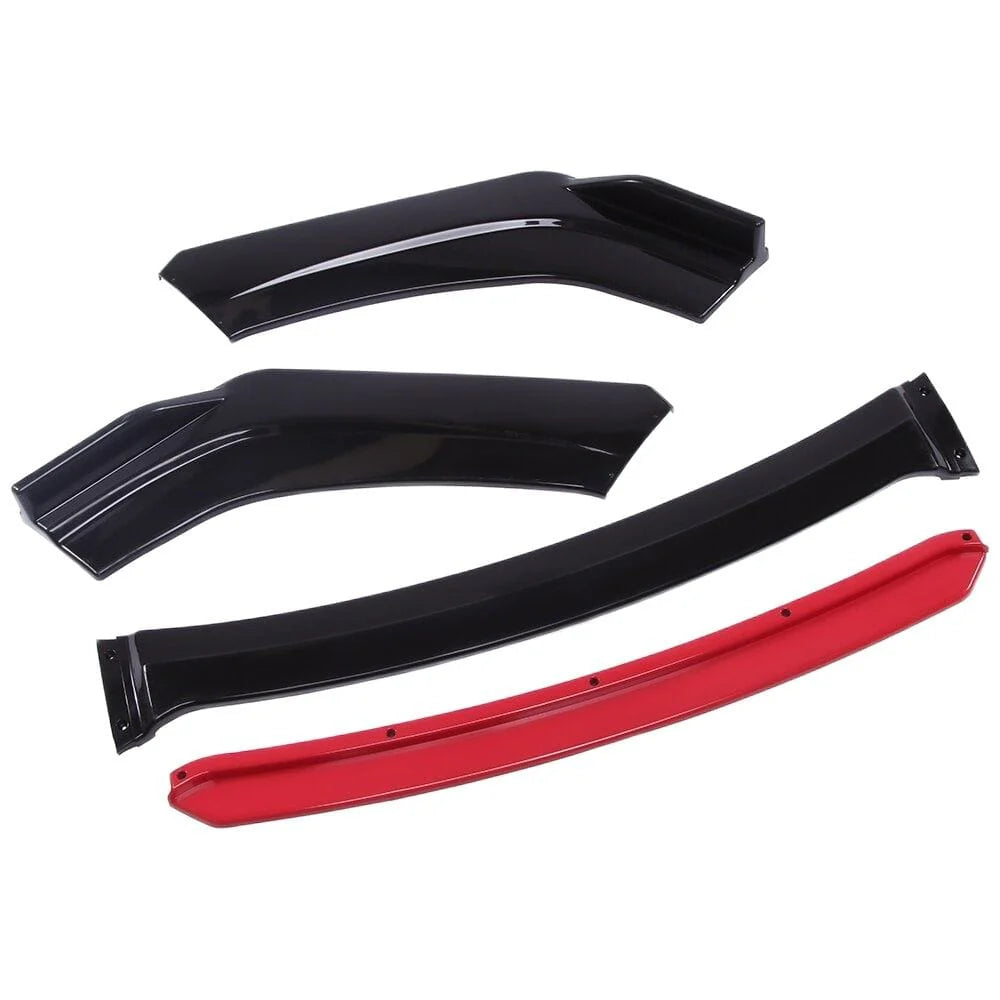Car Front Bumper Splitter – ABS Plastic Lip Kit (4 PCS)