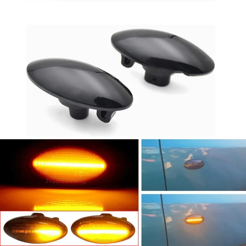 2 Pcs Set Alto 660cc Audi Style Side Fender Indicator in Smoke Color