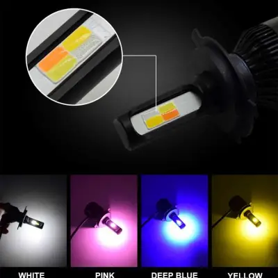 4-Color Switchback Fog LED Light H11 2PCS