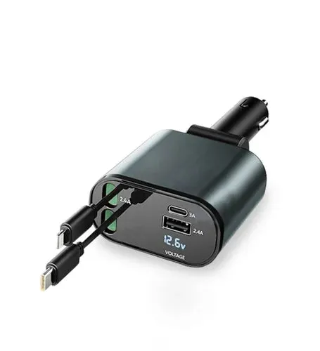 4-in-1 45W Fast Car Charger USB Type-C
