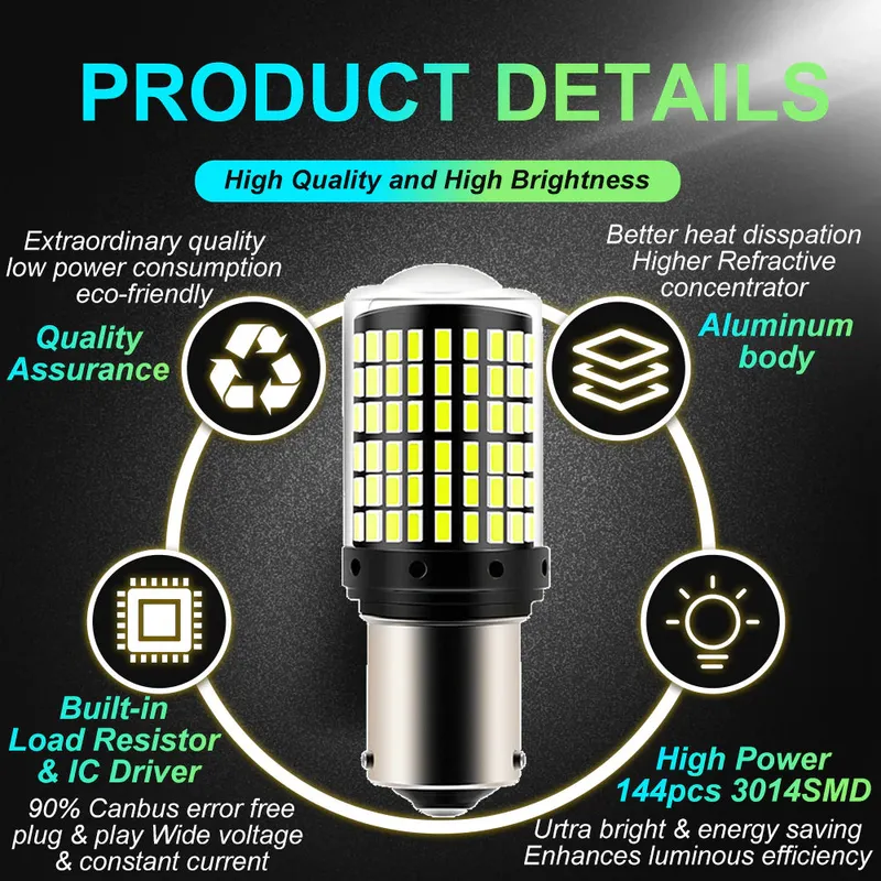 Bright LED Indicator Bulbs 2PCS – Universal