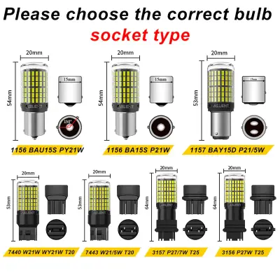 Bright LED Indicator Bulbs 2PCS – Universal