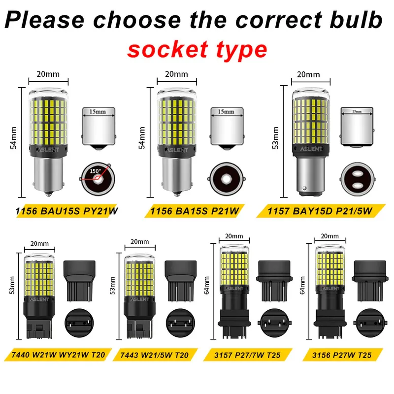 Bright LED Indicator Bulbs 2PCS – Universal