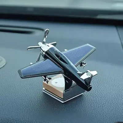 Mini Aeroplane Solar Dashboard Car Decoration Pakistan – CrazzyCars.pk