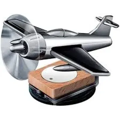 Solar Powered Aeroplane Car Dashboard Decoration