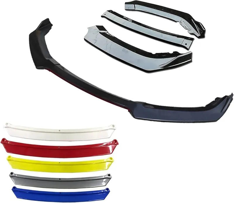 Universal Front Bumper Splitter ABS Plastic 4PCS