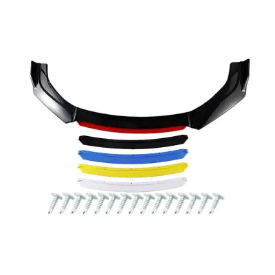 Universal Front Bumper Splitter ABS Plastic 4PCS