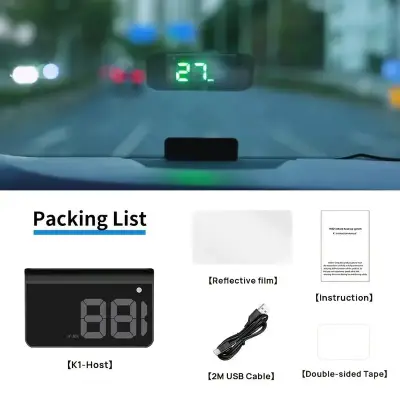Car HUD Heads Up Display Speed Safety Gadget Pakistan – CrazzyCars.pk