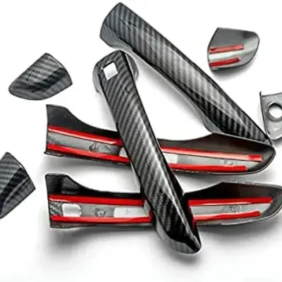 Hyundai Elantra Hybrid 2025-Present Carbon Fiber Door Handle Covers 4PCS