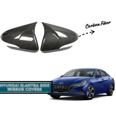 Hyundai Elantra CN7 2020-2024 Carbon Fiber Side Mirror Cover Pakistan – CrazzyCars.pk