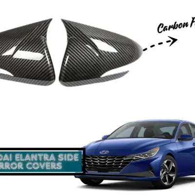 Hyundai Elantra Carbon Fiber Side Mirror Rearview Trim Cover Pakistan – CrazzyCars.pk